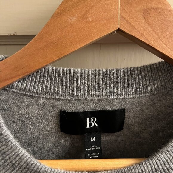 Banana Republic 100% Cashmere Crewneck Sweater in Heather Gray - Men's Medium - Picture 3 of 5